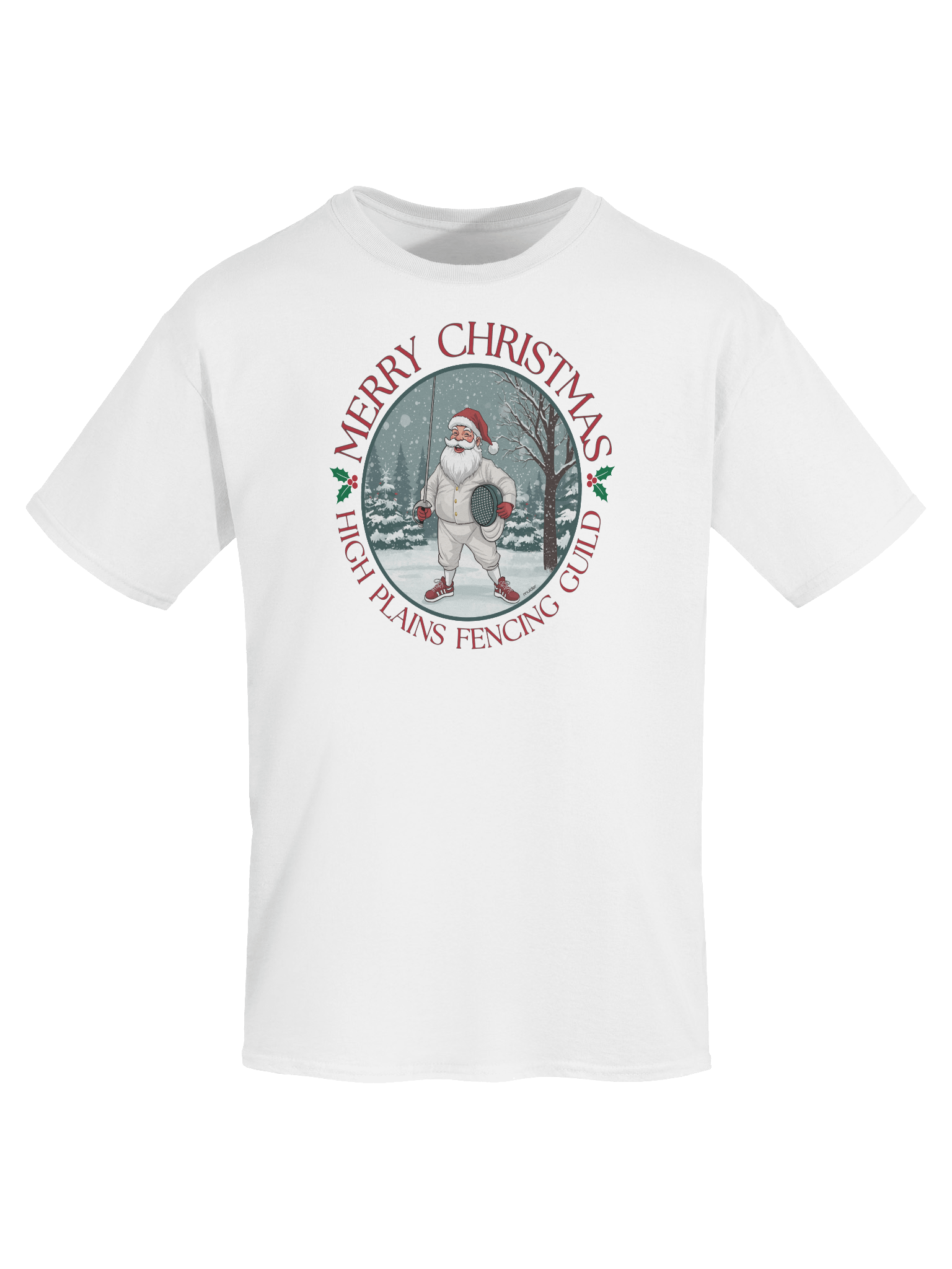 Santa Fencing Christmas Shirt product image (44)