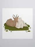 Cuddling Sheep and Goat Sticker product image (1)