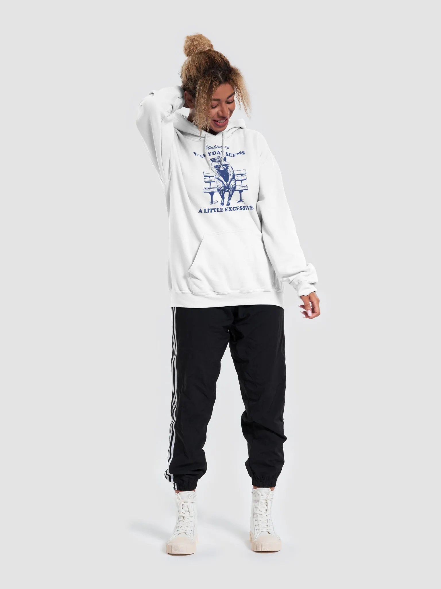 Waking up everyday seems a little excessive Hoodie product image (3)