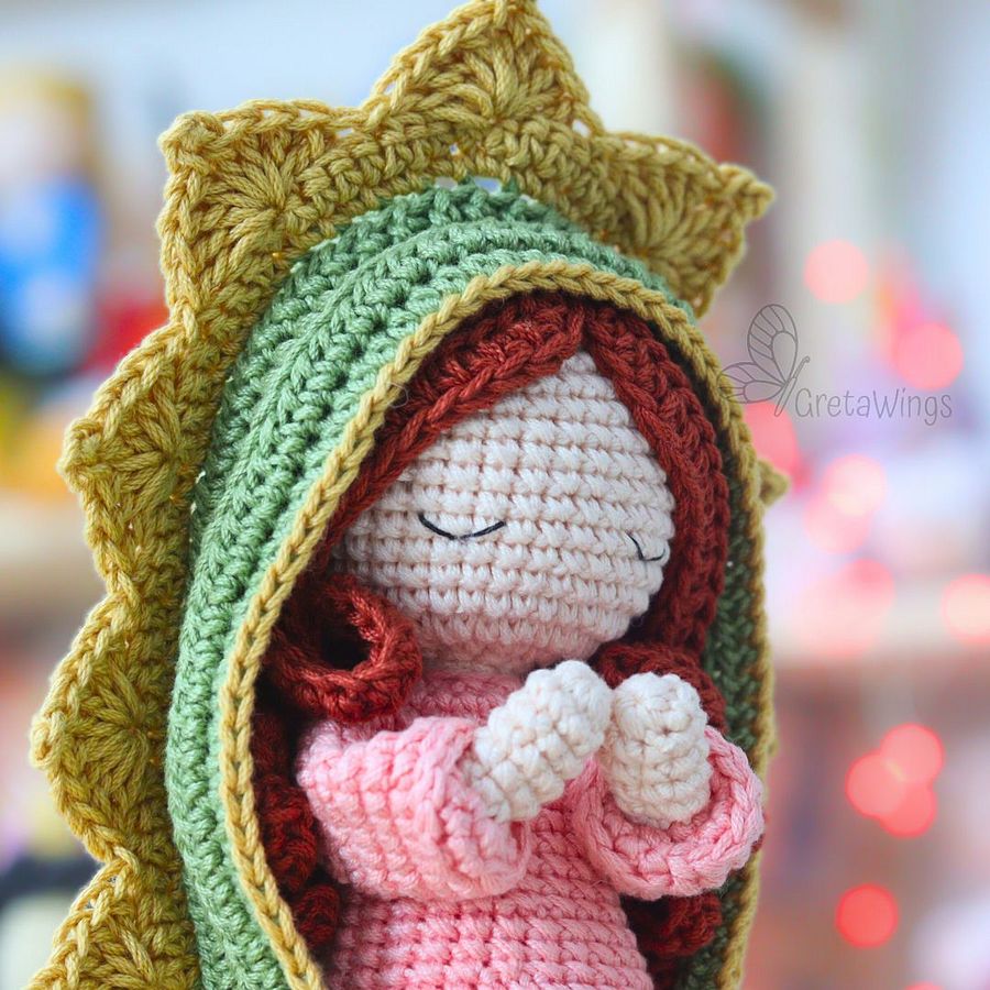 Virgen de Guadalupe Amigurumi Patrón de Crochet (descarga digital) product image (5)