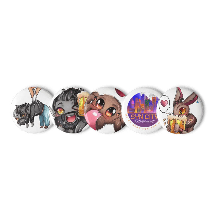 Syn and friends Set of Pin Buttons product image (2)