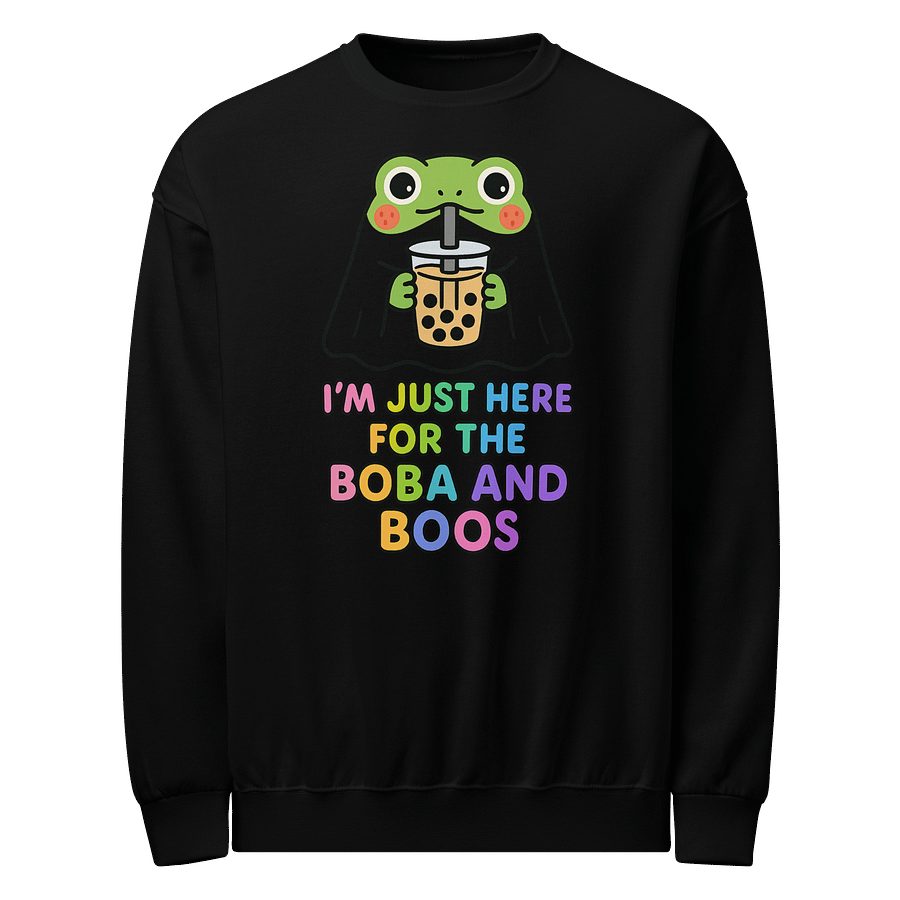 Boba and Boos Frog Sweatshirt | Kawaii Halloween Crewneck | Leaf & Lee product image (1)