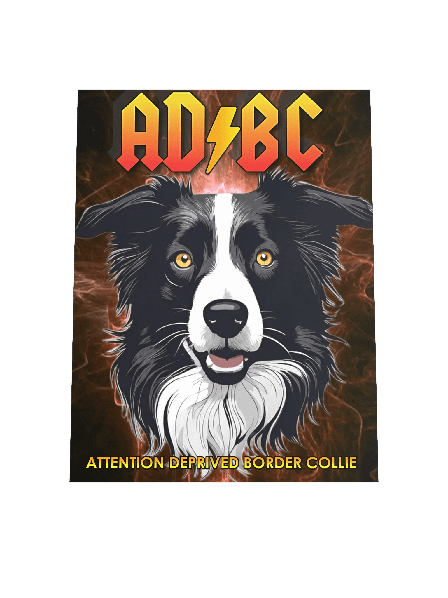 AD/BC Attention Deprived Border Collie Rock 'n' Roll Poster product image (4)