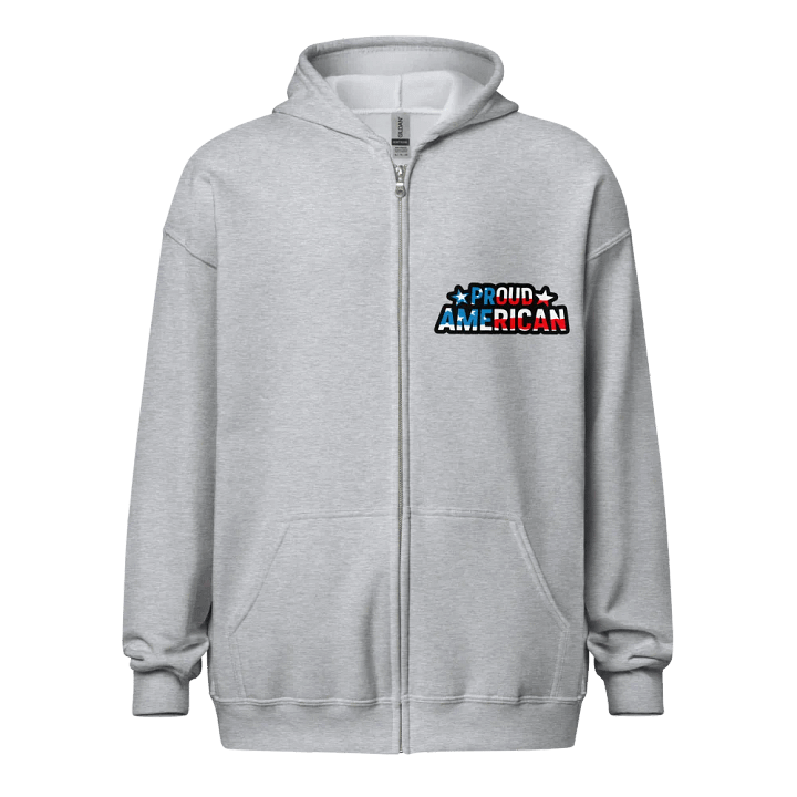 Zip Hoodie: Proud American product image (9)
