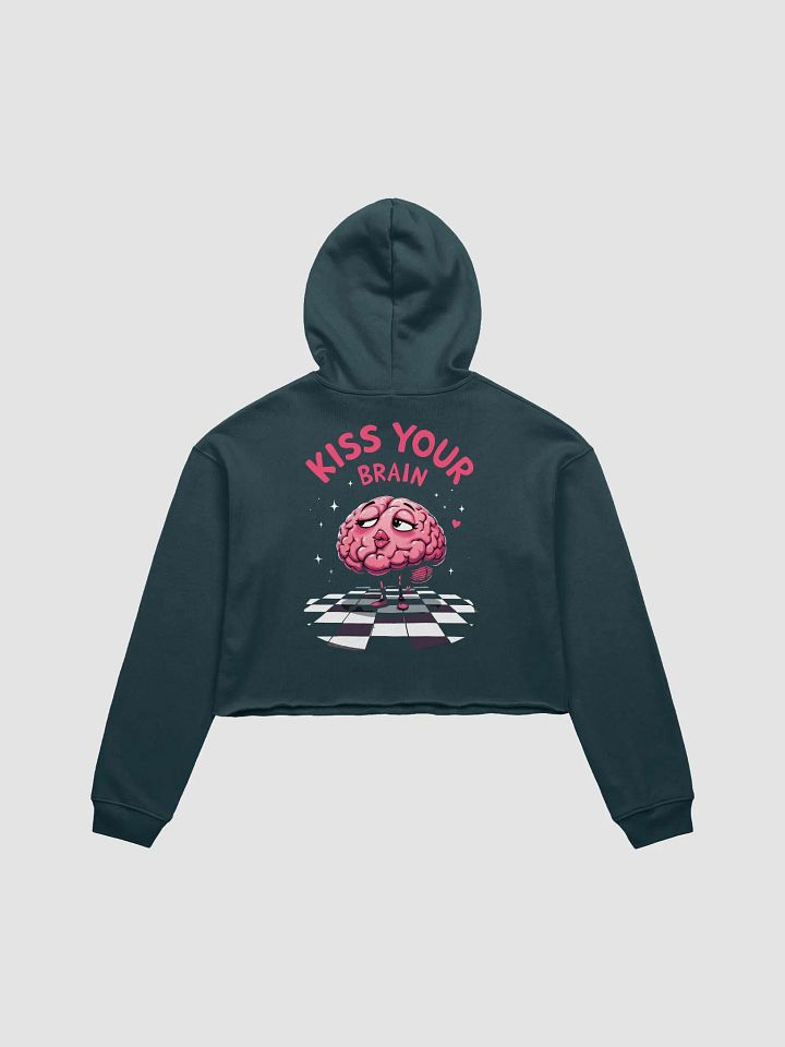 Kiss Your Brain Comfort Cropped Hoodie product image (1)