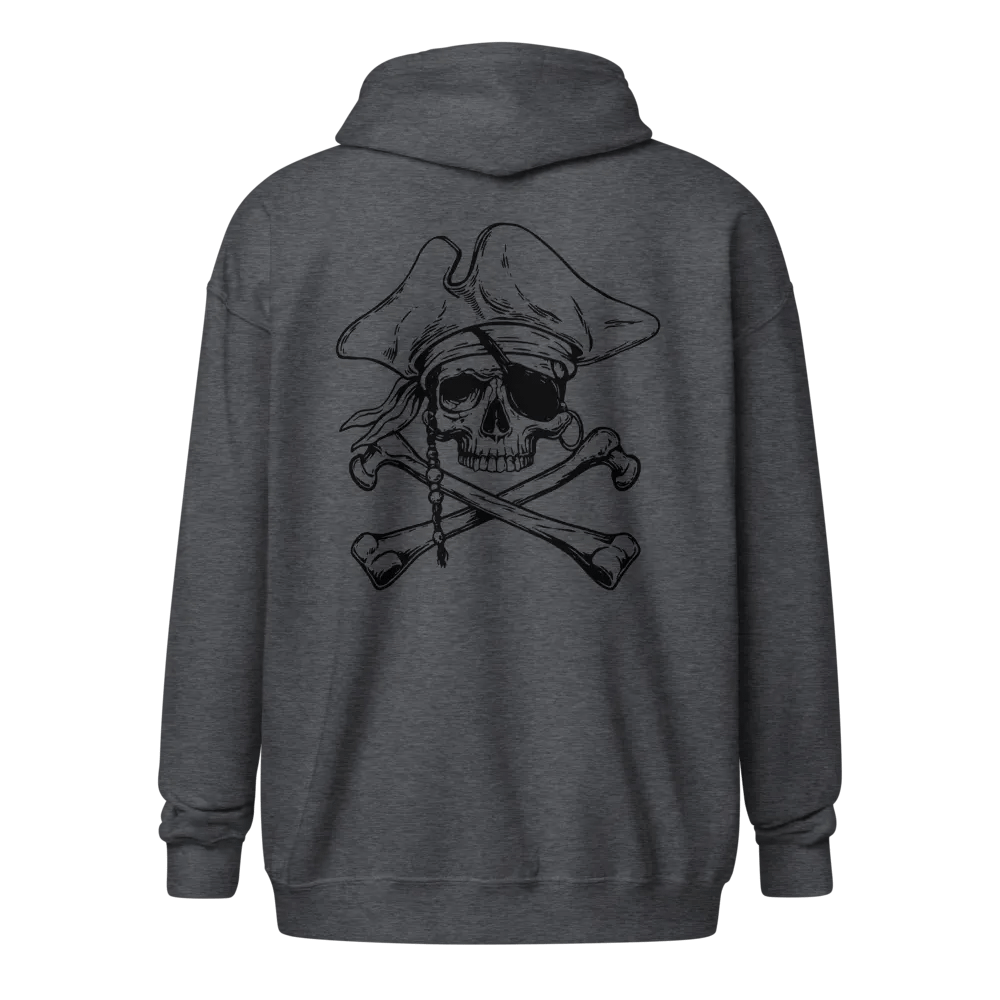 Krewmate Essential Zip Hoodie - Back from the Dead Variant (Black Logo) product image (4)