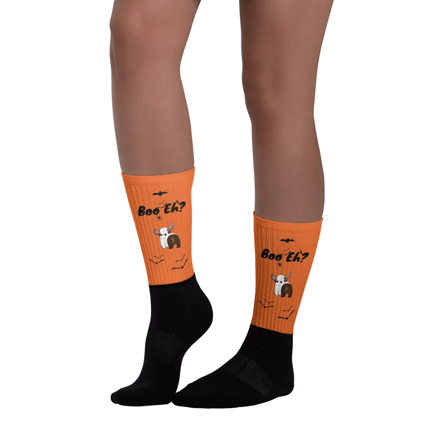 Spoopy Mountie Moose Socks! product image (3)