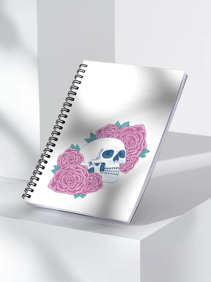 Floral skull notebook product image (3)