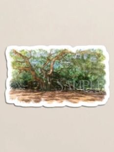 The Angel Oak, Charleston South Carolina Digital Watercolor Image Download product image (5)