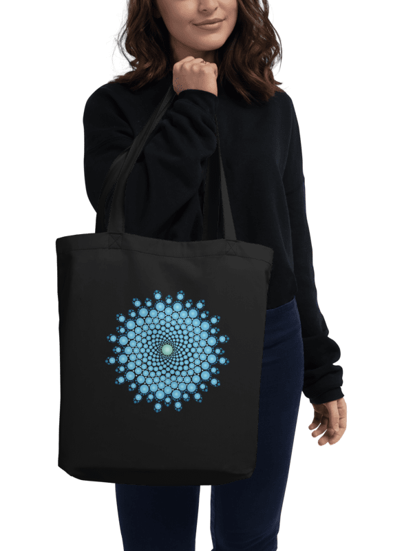 Blue Dot Mandala Eco-Friendly Organic Tote Bag product image (1)