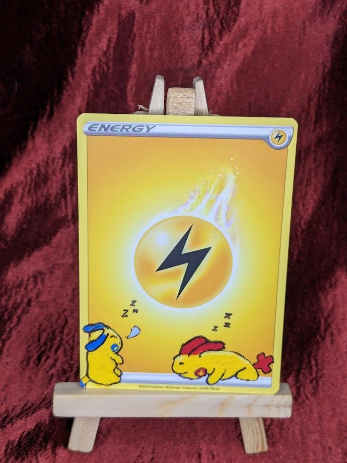 Plusle and Minun Sleeping Energy Card Alter - Original product image (1)