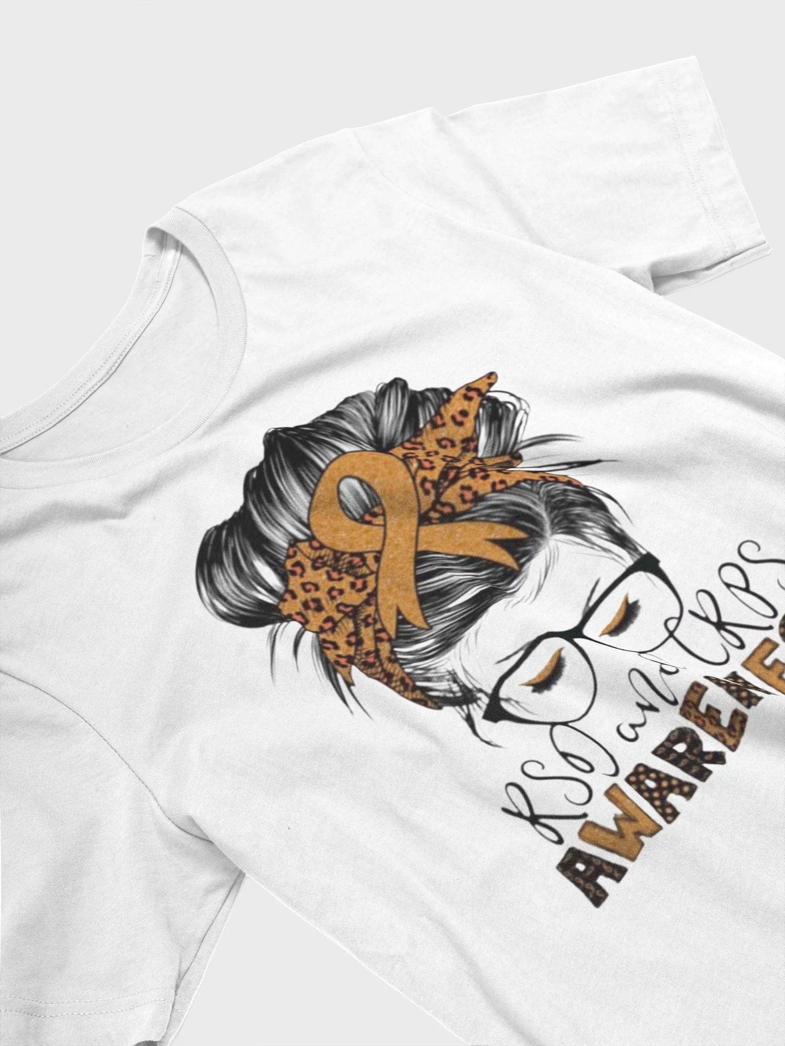 RSD and CRPS Awareness Messy bun T-Shirt (Unisex) product image (24)