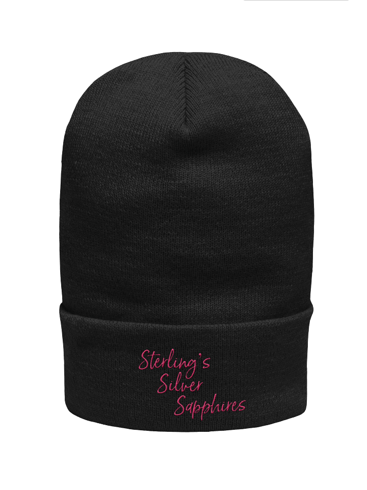 Sterling's Silver Sapphires Cuffed Beanie product image (3)