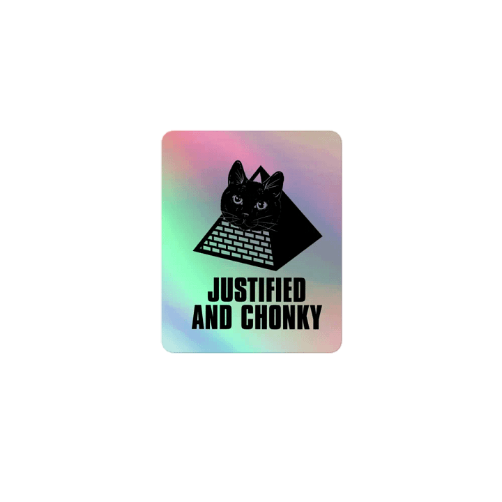DJ STRIGOI JUSTIFIED AND CHONKY STICKER product image (1)