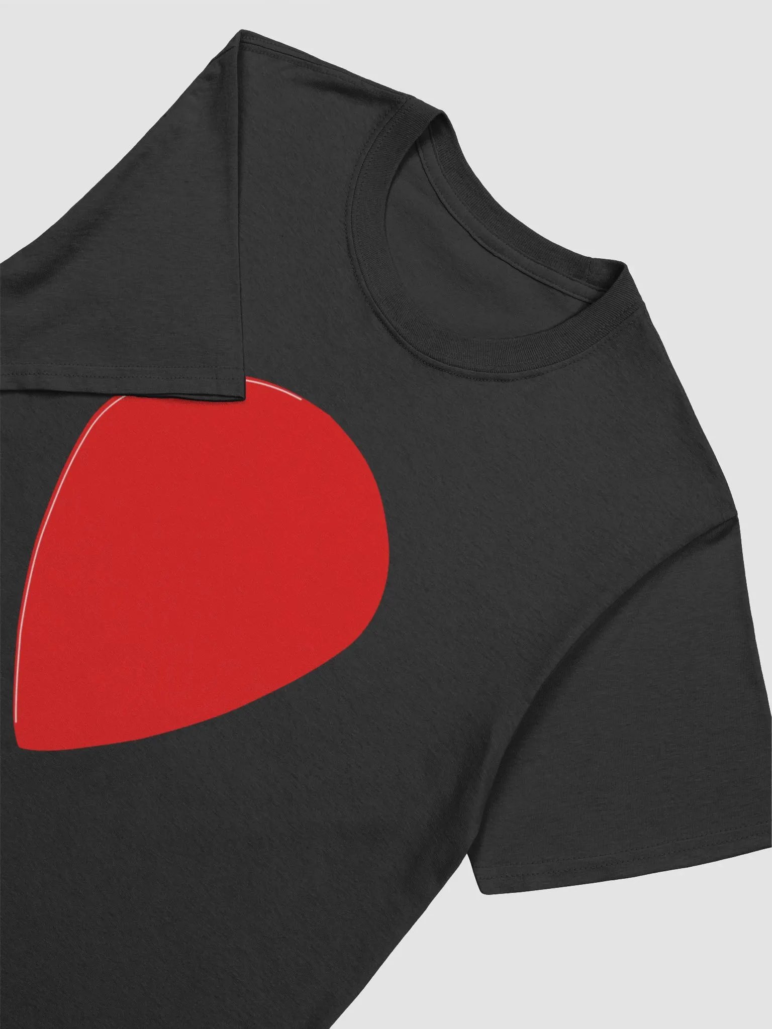 Crimson Guitar Pick Unisex Tee product image (3)