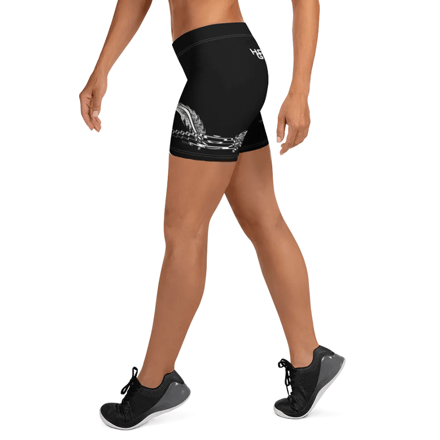Shorts - Cancer Awareness Orange Ribbon - Black - White HApex Gear White Logo product image (9)