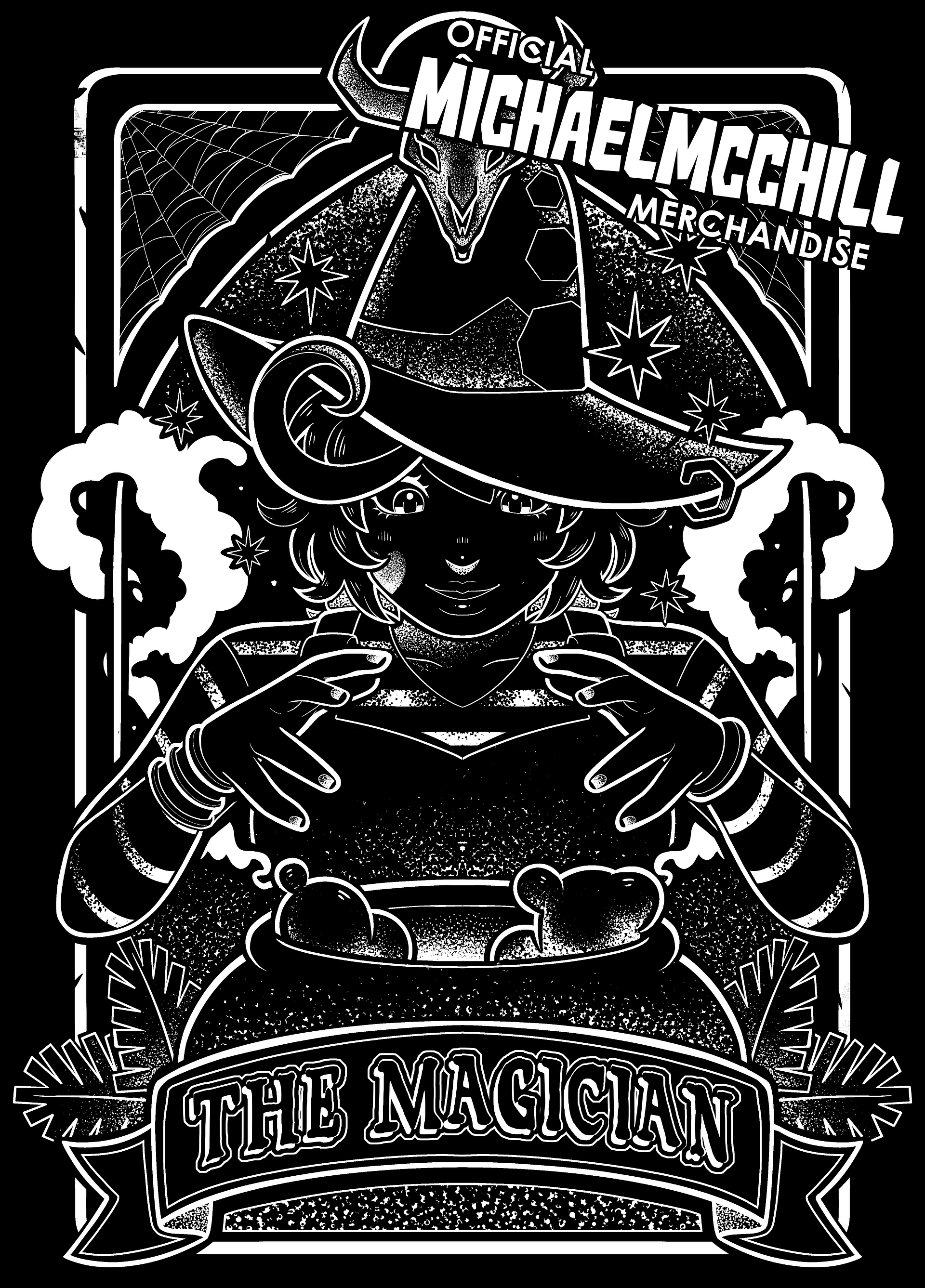 The Magician - Black and White Hoodie product image (5)