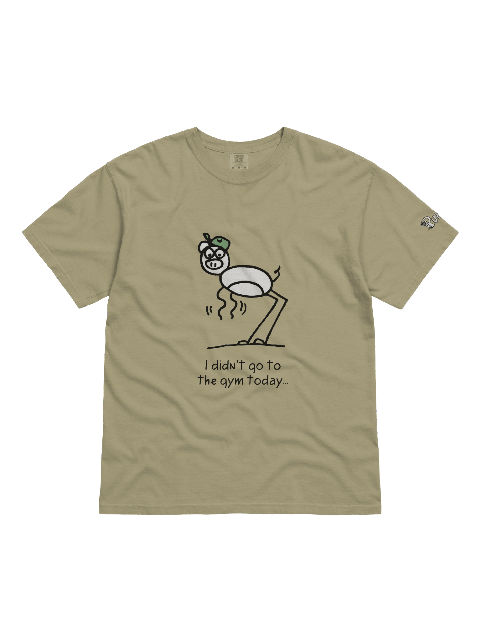 'I didn't go to the gym today' Pupsies! Heavyweight T-Shirt product image (9)