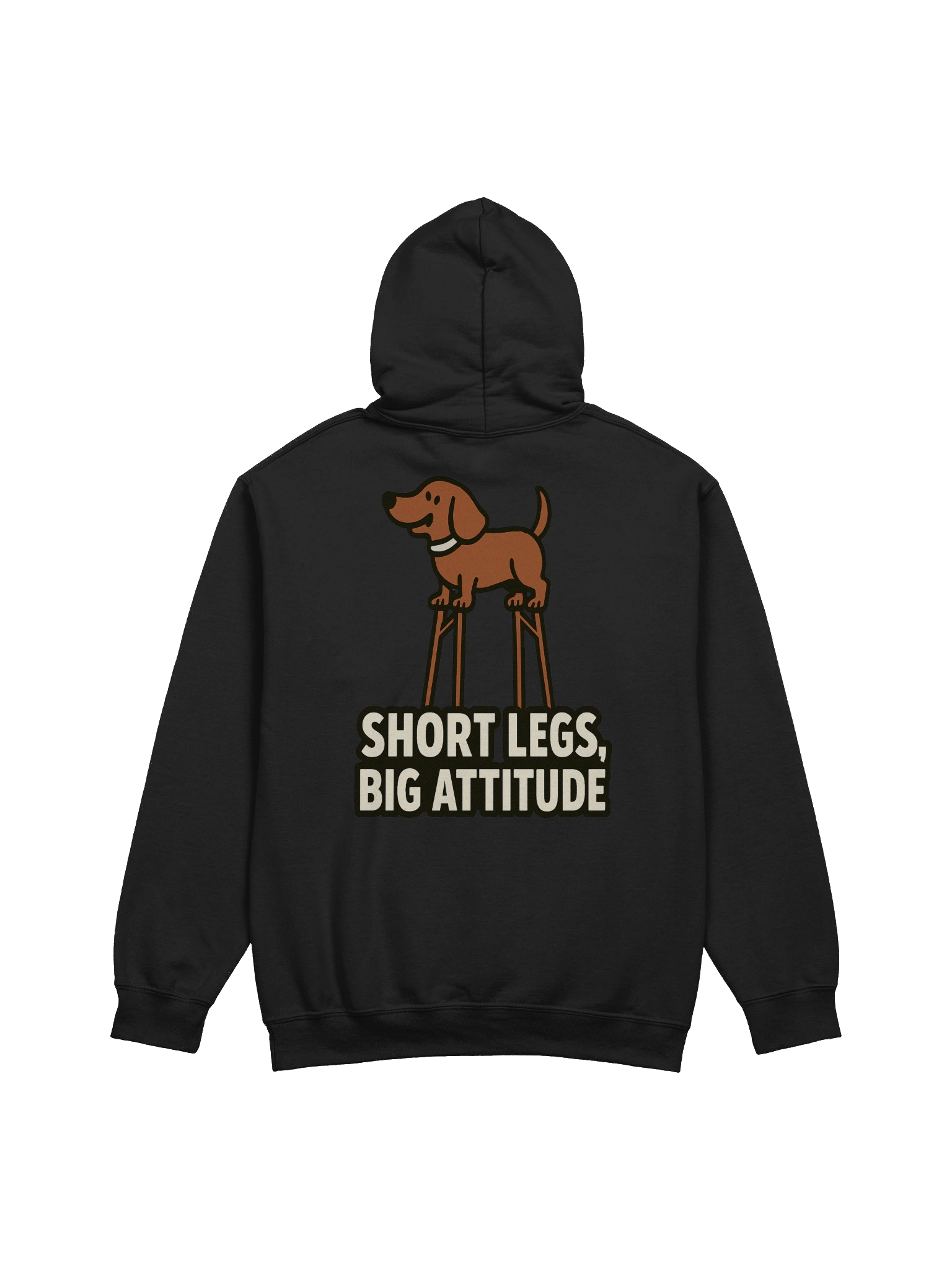 Short Legs, Big Attitude Funny Dachshund Hoodie product image (4)
