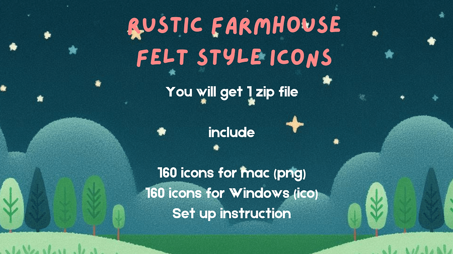Stardew Valley-ish Inspired Desktop Icons (for Mac, Windows) product image (3)