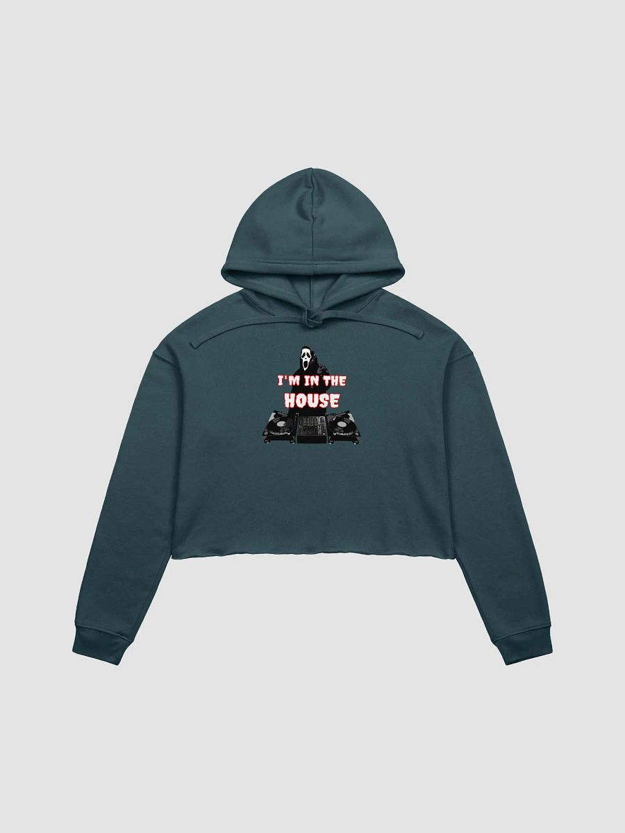 Ghostface in the house Bella+Canvas Fleece Crop Hoodie product image (1)