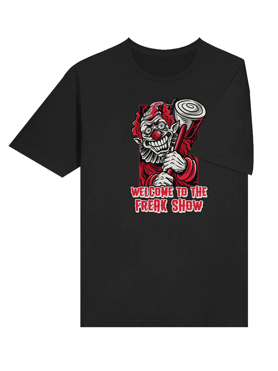 Welcome to the Freak Show T-Shirt – Creepy Evil Clown Tee, Scary Circus Halloween Shirt product image (37)