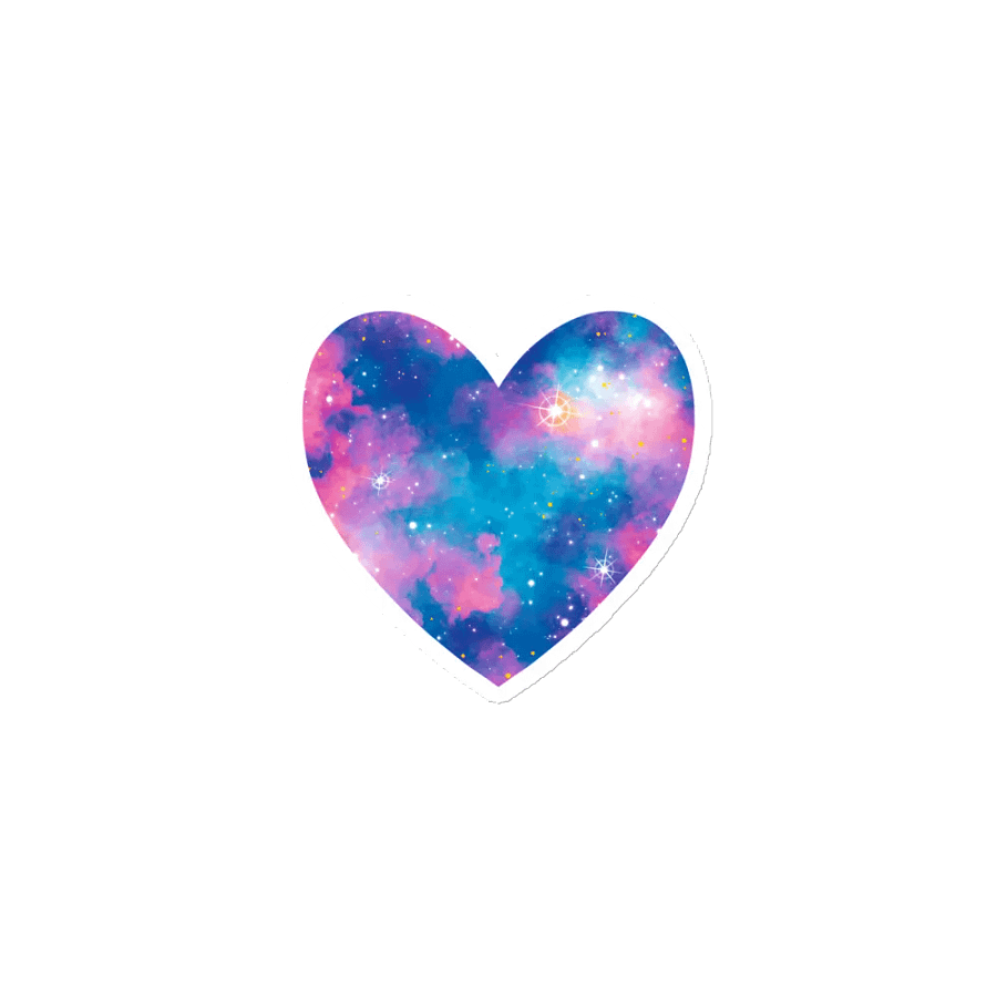 Cotton Candy Galaxy - Heart Magnet product image (4)