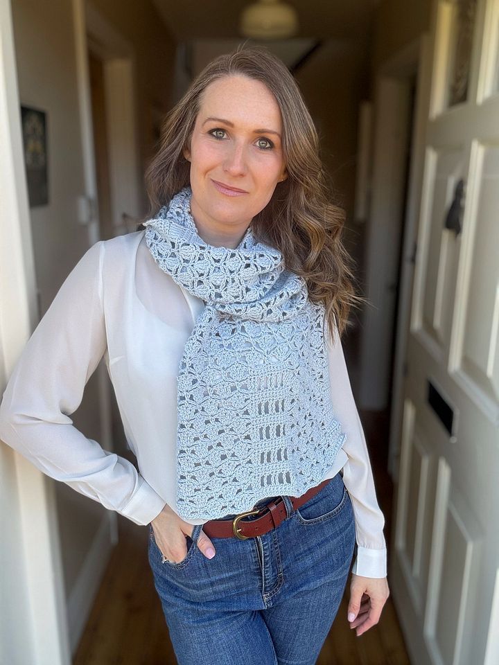Evelyn Lace Crochet Wrap Pattern PDF product image (1)