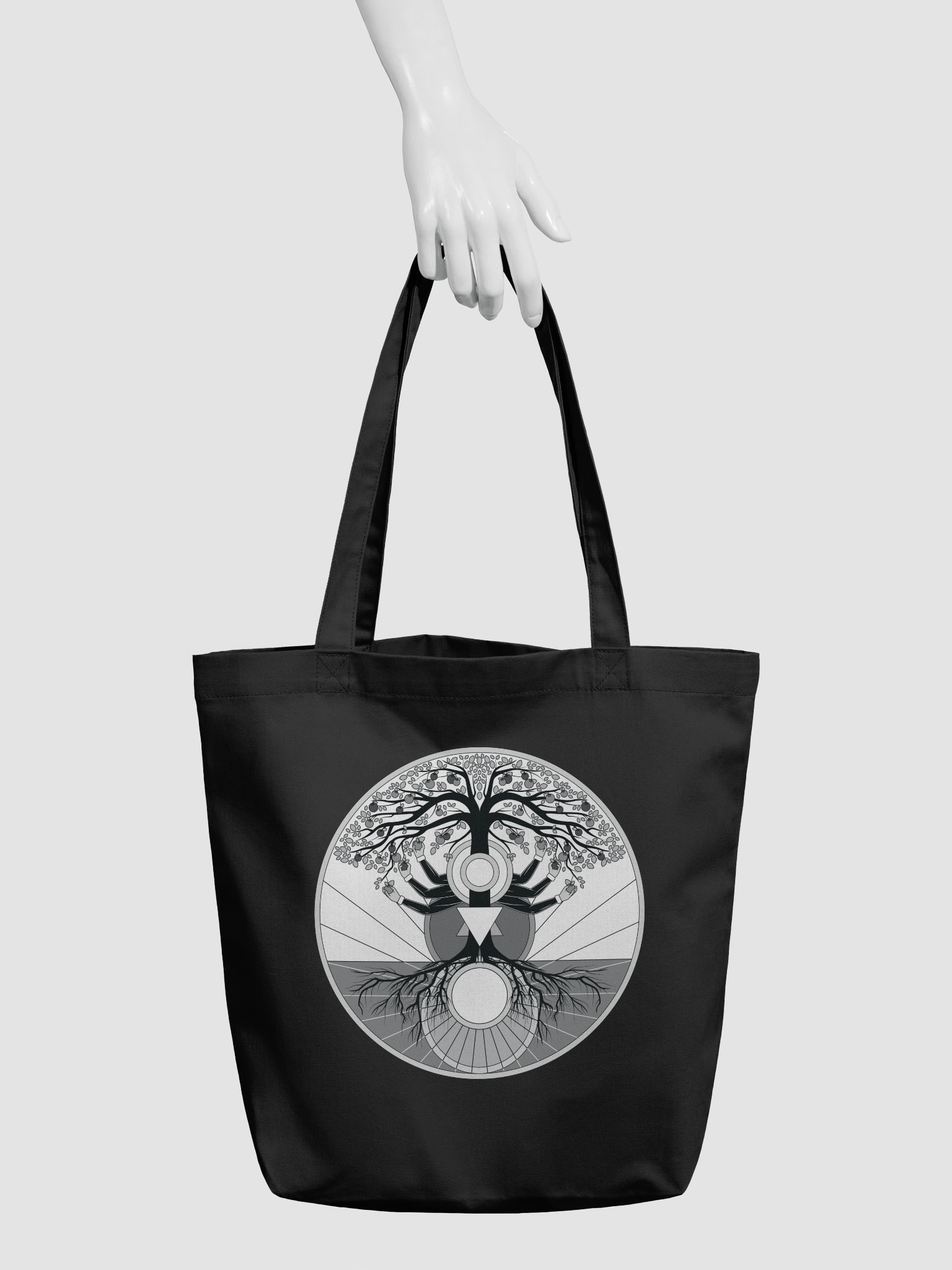 Tote Bag - Tree of Psyche (Origional B&W) product image (3)
