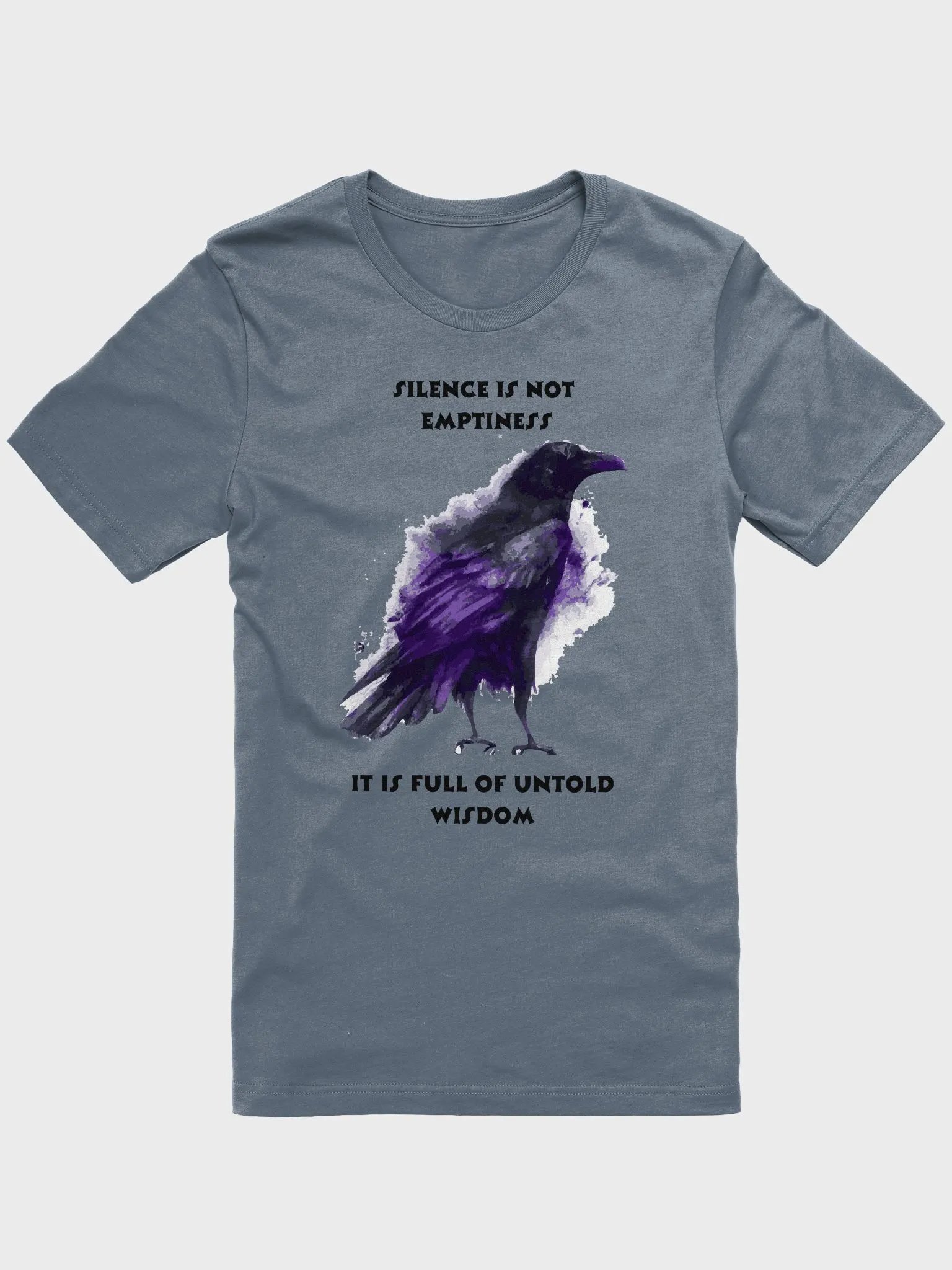 Mystical Raven Watercolor T-Shirt product image (1)