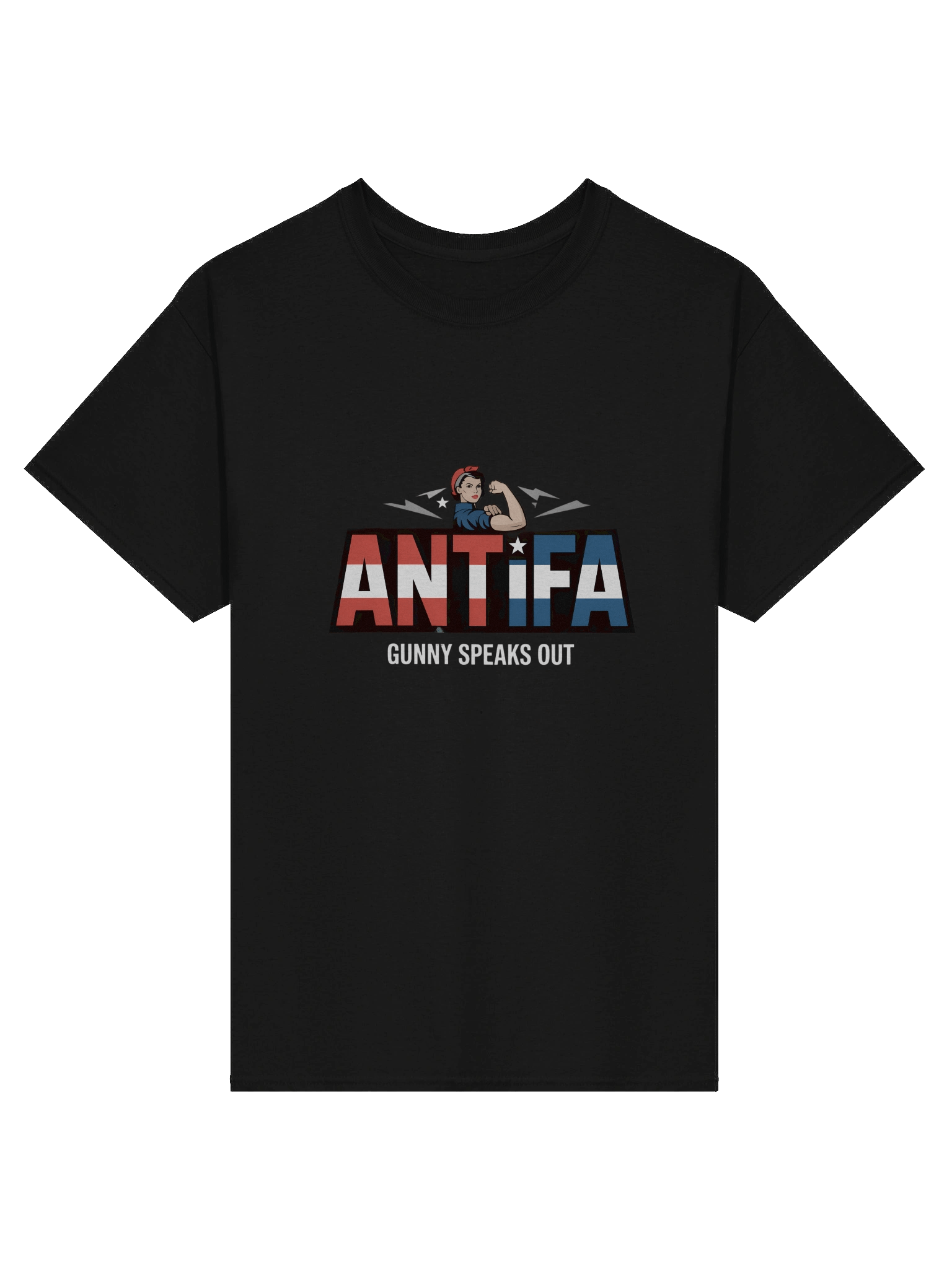 ANTIFA Patriotic Flex Gildan Tee product image (1)