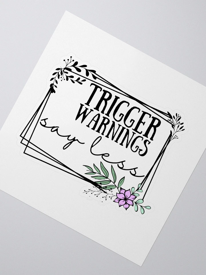 Trigger Warnings Sticker product image (2)