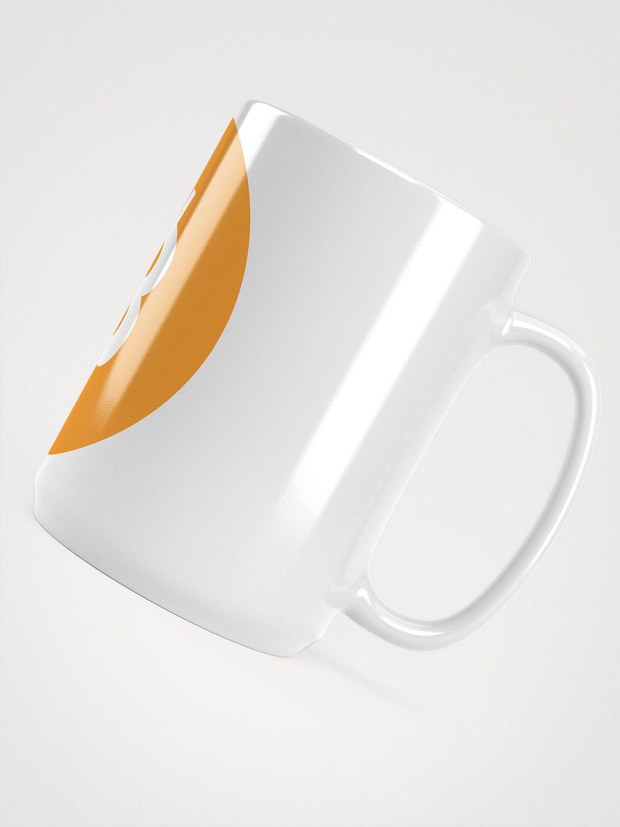 Bitcoin Symbol White Glossy Mug product image (4)