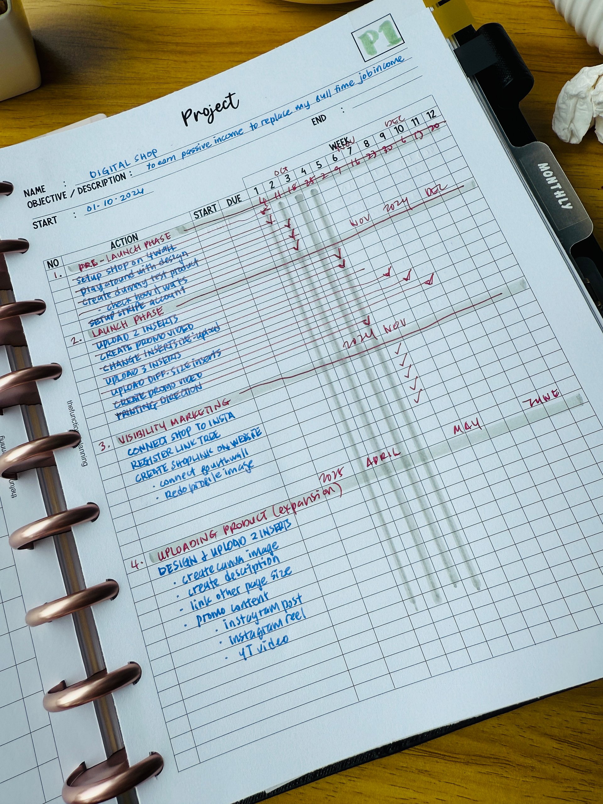Conquer your New Year | SMART Goal Planner Guide | HP Classic Size product image (6)