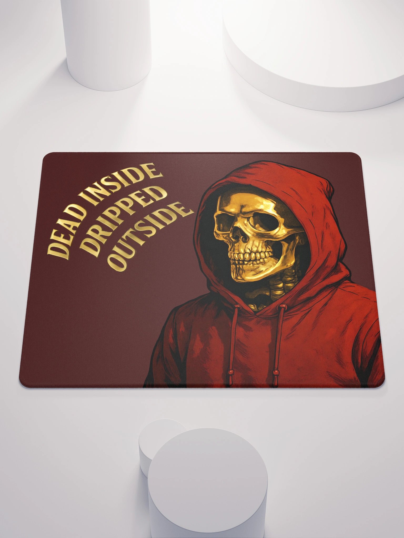 Specter LIMITED EDITION Gold-Rush Skull Gaming Mouse Pad product image (1)