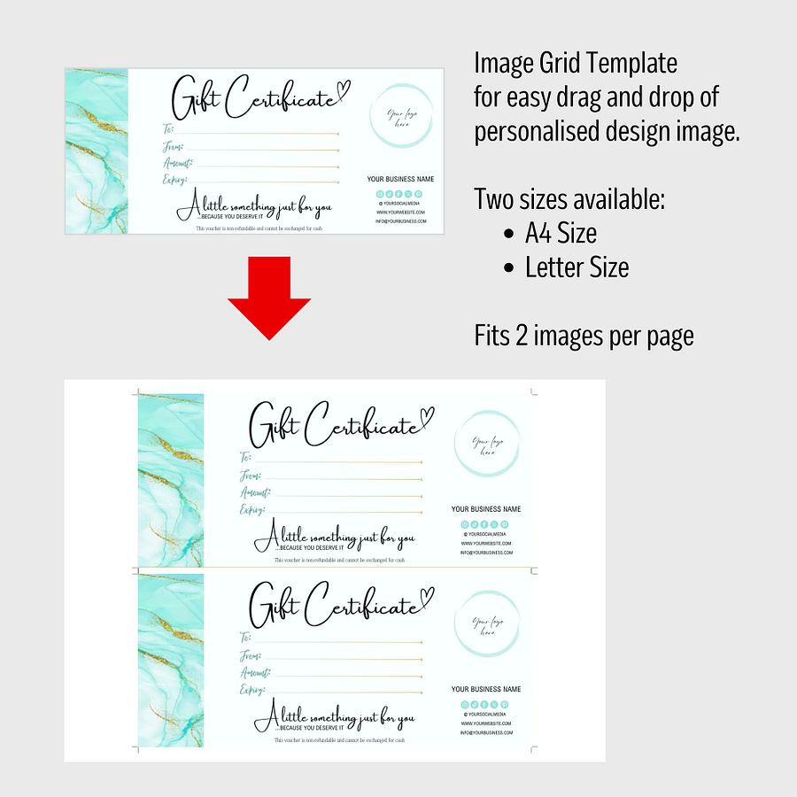 Marina - Gift Certificate Template product image (8)