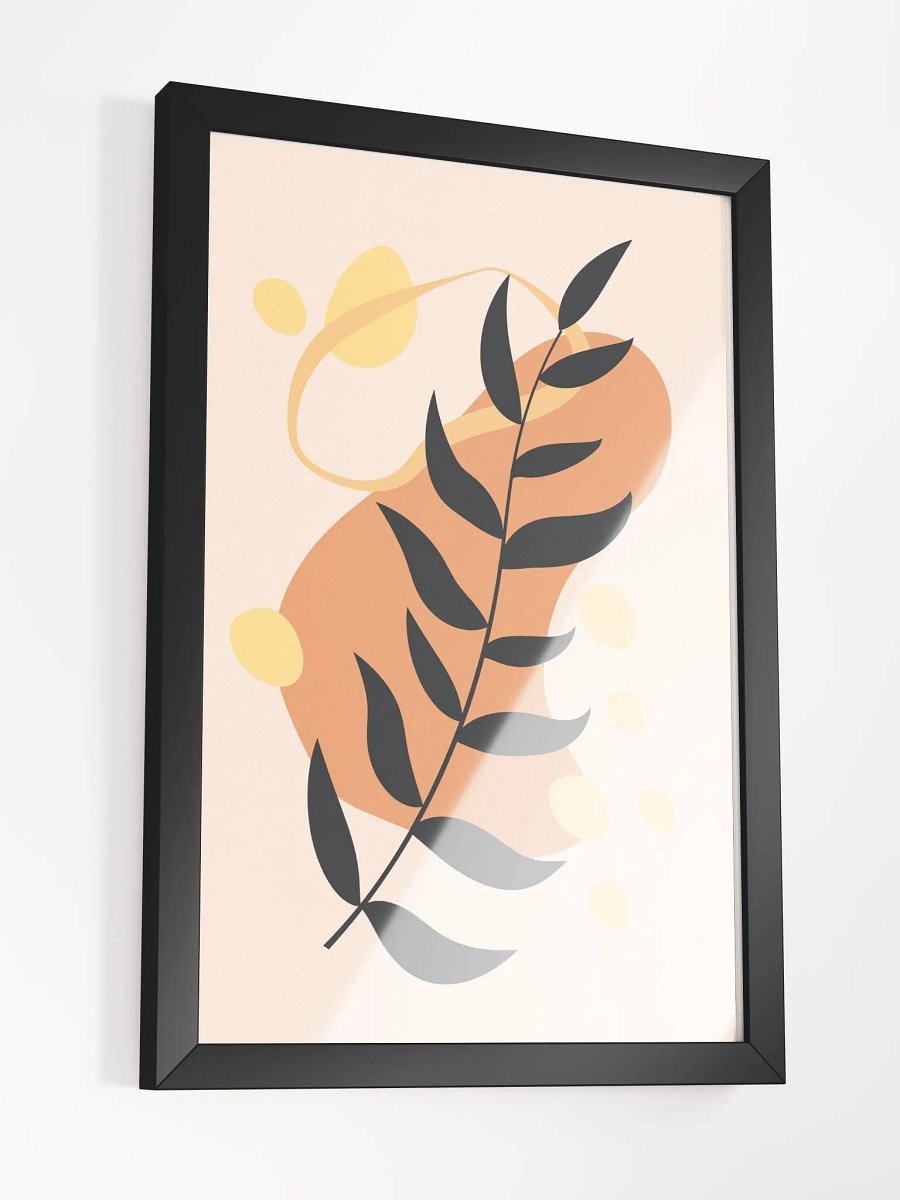 Autumnal Abstract Leaf Framed Poster product image (15)