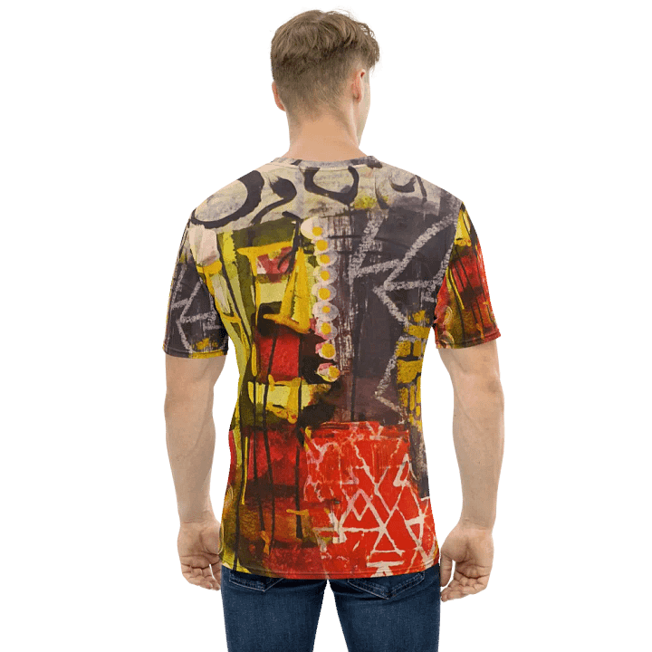 orginal mixed media painting by b.reters, all over print tshirt product image (1)