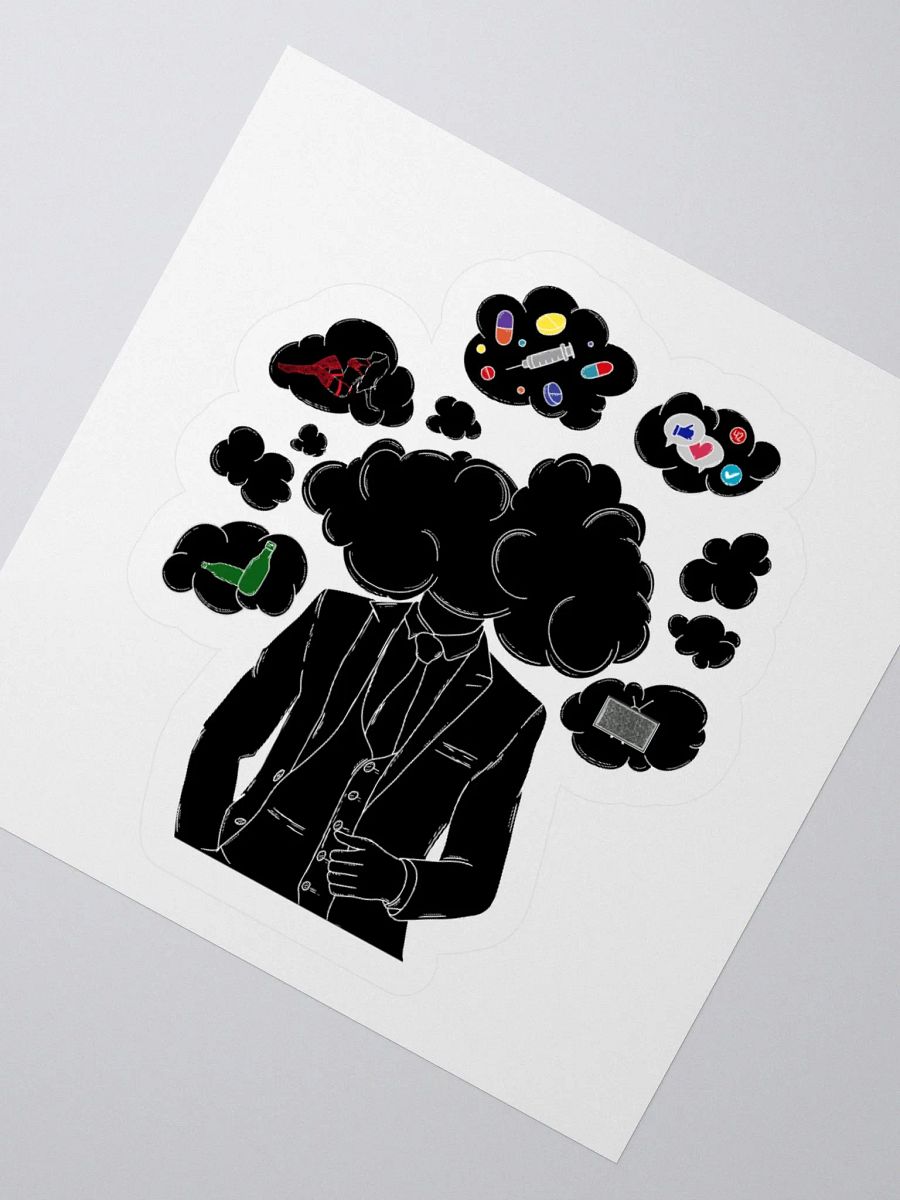 Head in the clouds Kiss Cut Stickers product image (2)