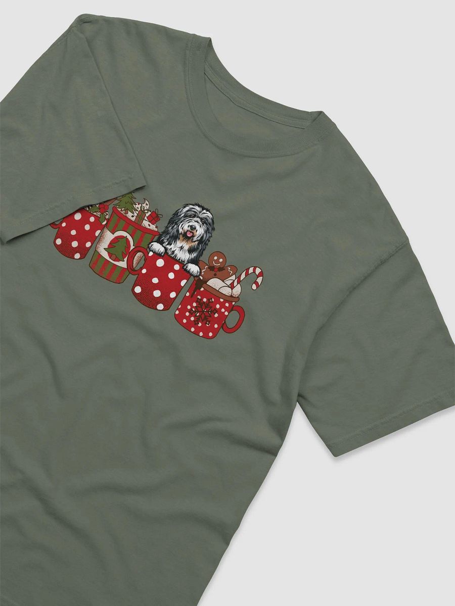 Cute Bearded Collie in a Christmas Cup T-Shirt | Funny Christmas Pup in a Cup product image (21)