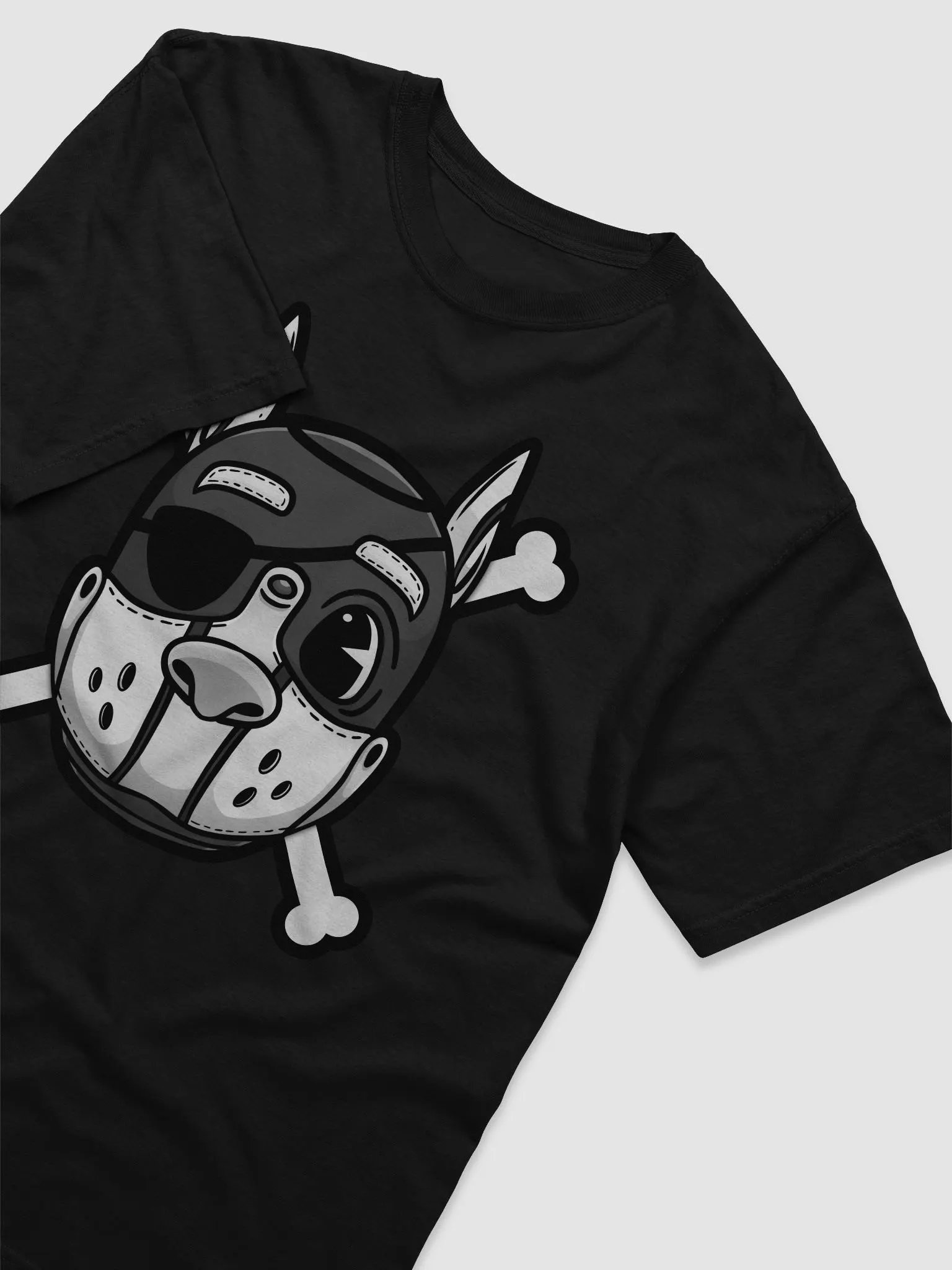 Rubberhose Pirate Pup - Dyed Heavyweight T-Shirt product image (3)
