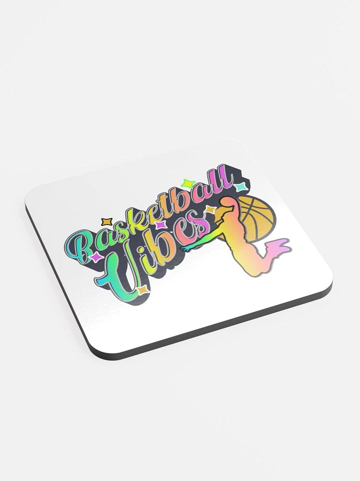 Basketball Vibes Rainbow Vibrant Slam Dunk Coaster Set product image (2)