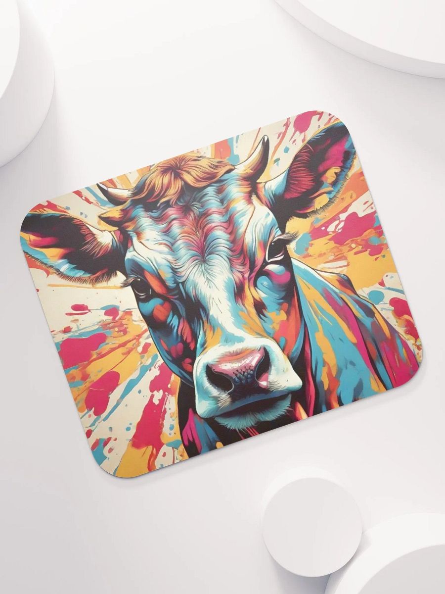 Cow pop-art mouse pad product image (7)