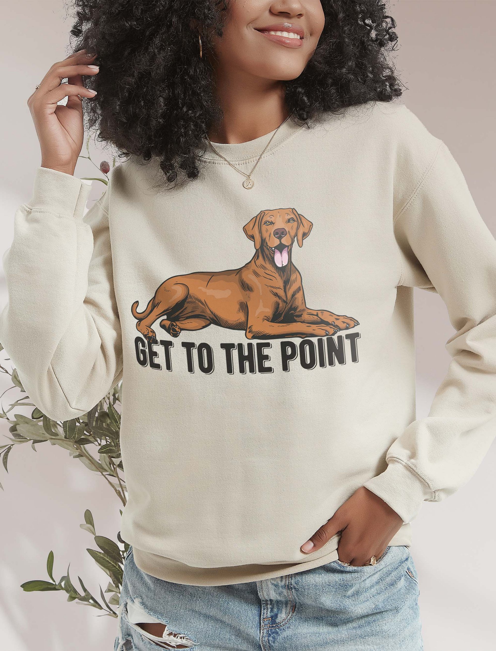 Get to the Point Sweatshirt of a Vizsla | Funny Shirt for Sporting Dog Paw-rents product image (18)