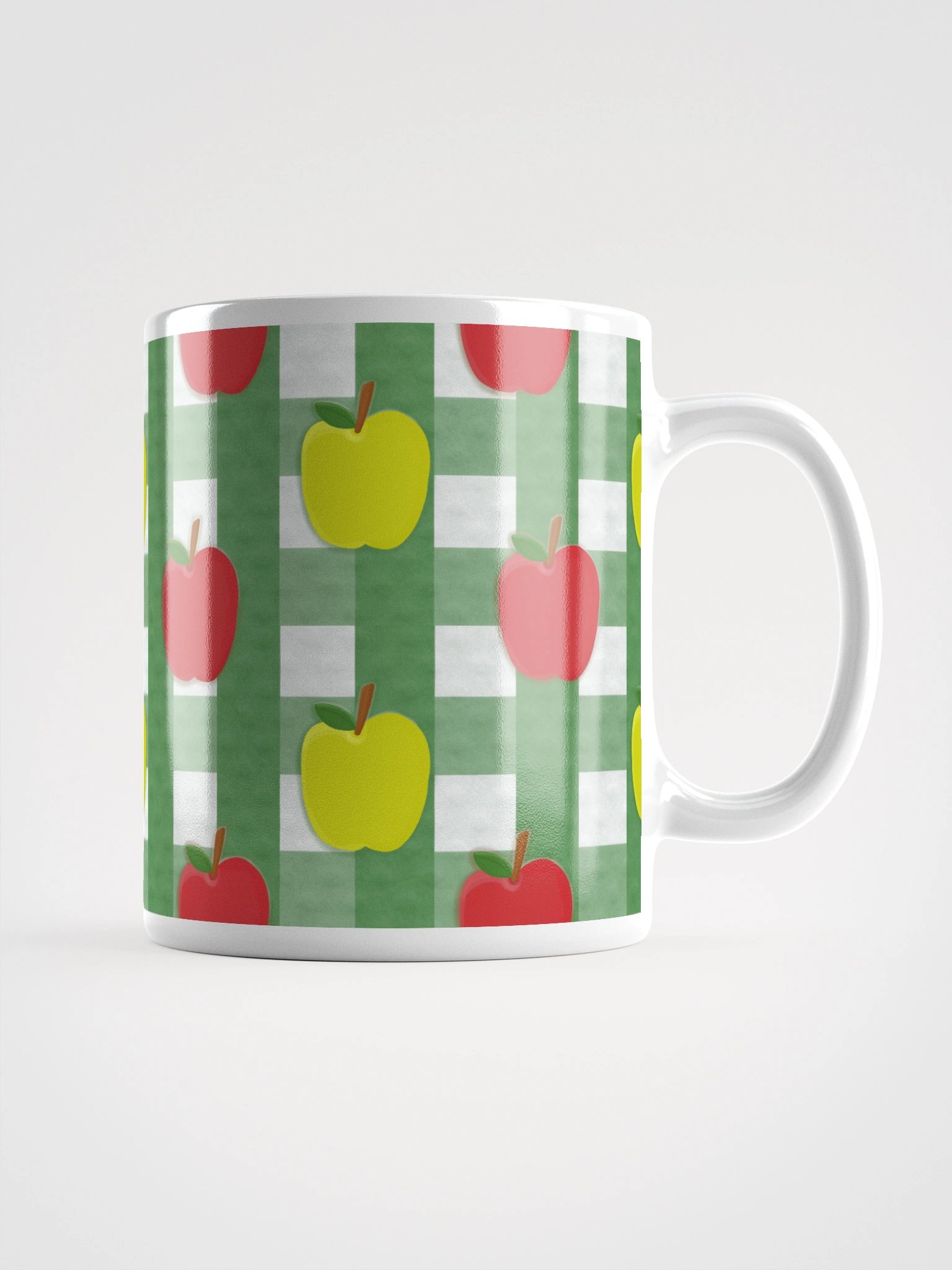 Apple Gingham in Green Mug product image (1)