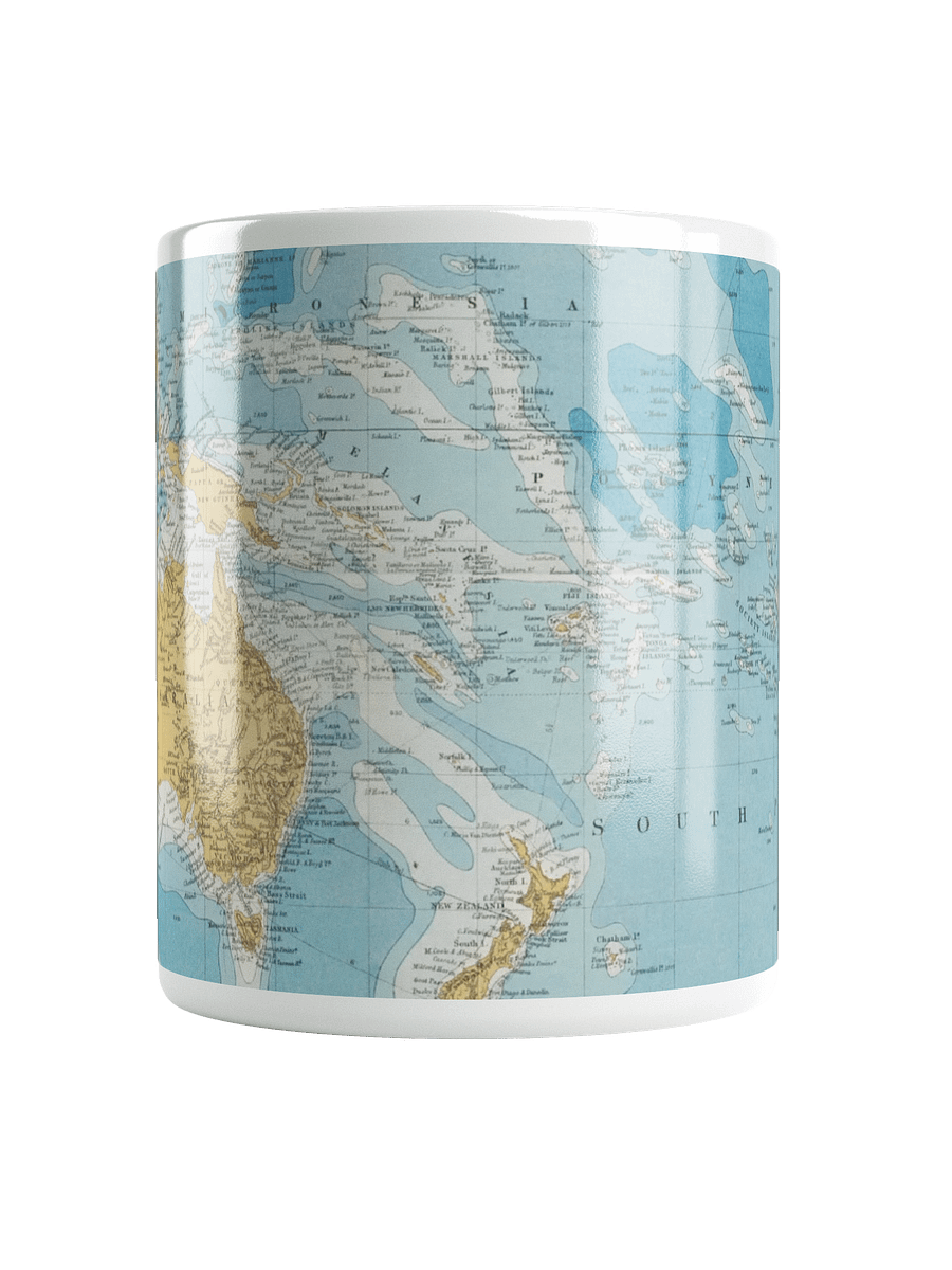 Pacific Cartography White Glossy Mug product image (5)