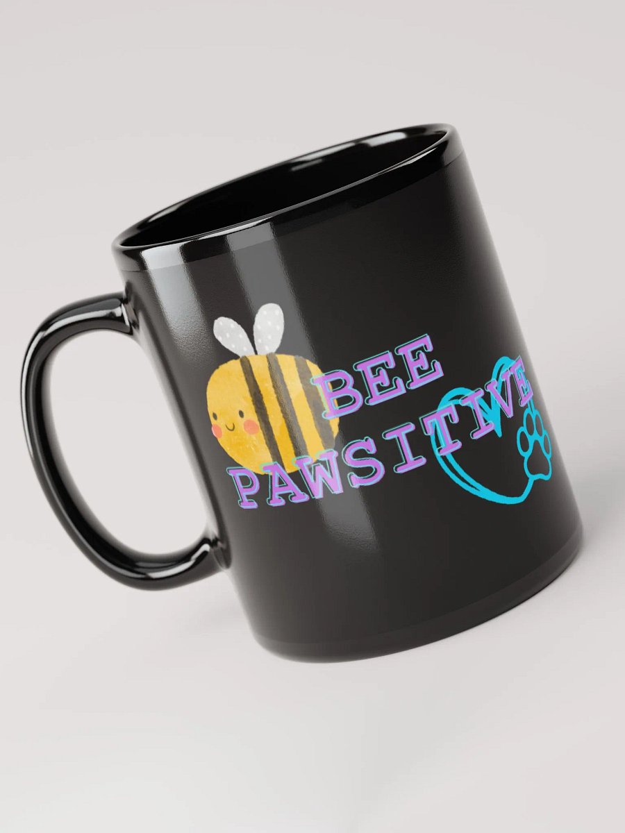 EmJDawg Bee Pawsitive Cupcake Mug (Black) product image (3)