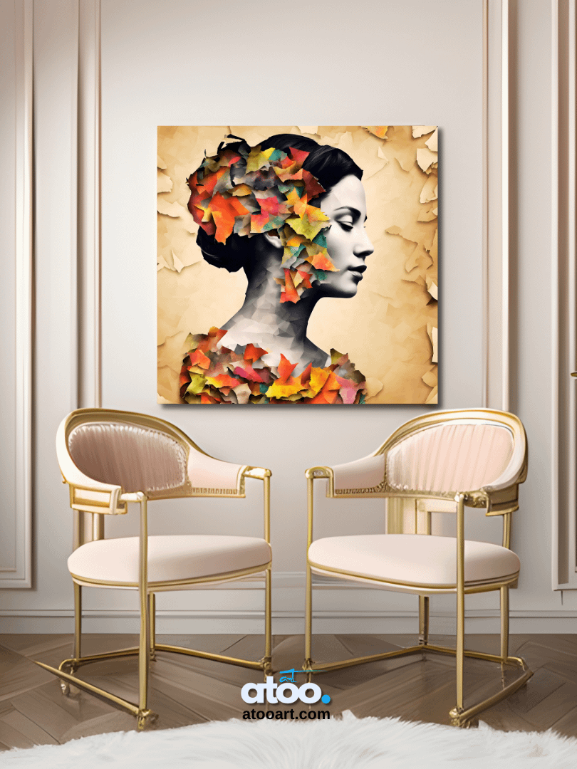 Paper Collection | Colorful Contradictions | Canvas Art Painting product image (4)