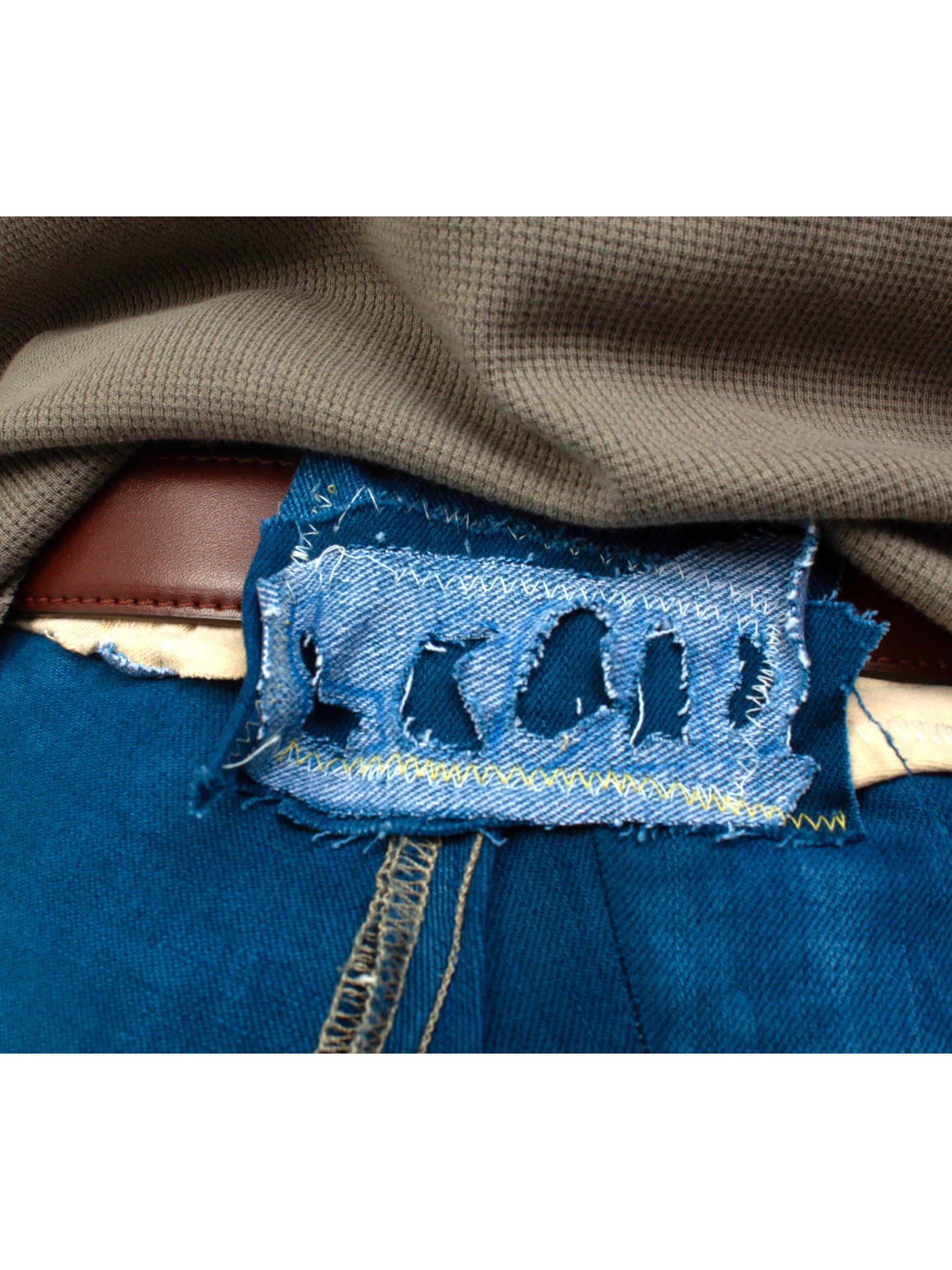 Blue Panel Patchwork Denim Trousers – 32 product image (9)