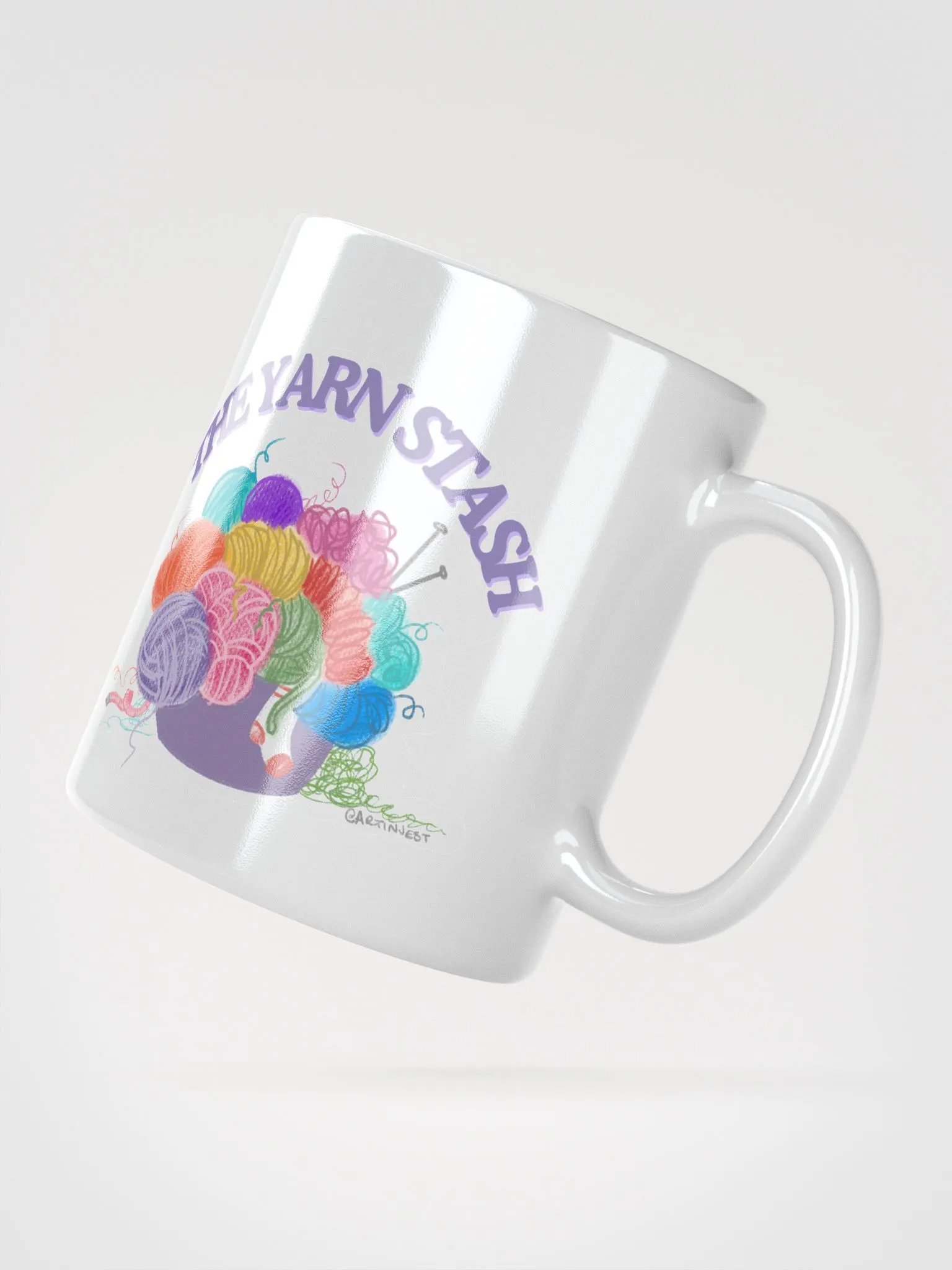 The Yarn Stash Glossy Mug product image (4)